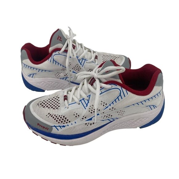Propet Women's Size 7.5 M One LT Running Shoe White Red Walking Cushion Comfort - Picture 3 of 13
